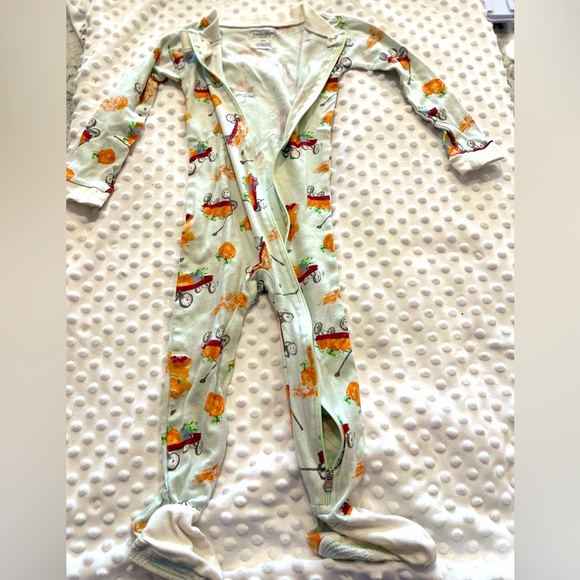 Burt’s Bee Baby Fall Pajamas in “Autum Wagon” (2023) - Picture 3 of 5